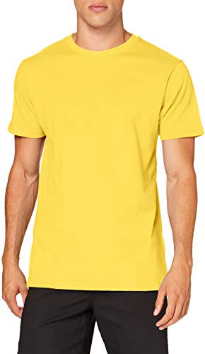 Build Your Brand T-Shirt Round Neck, Taxi Yellow, S Uomo