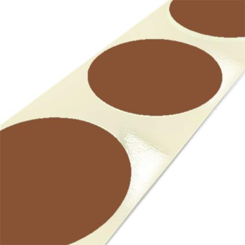 Print&Stick | Bunte Markierungspunkte Klebepunkte 40 mm - Braun - 1000 Etiketten