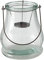 CasaJame Glas Leuchter Kerzenleuchter, Windlicht, Teelichthalter, Kerzenhalter, klar, transparent, H26cm, D23cm, stilvolles Design, Deko-Kerzenhalter, Tischdeko
