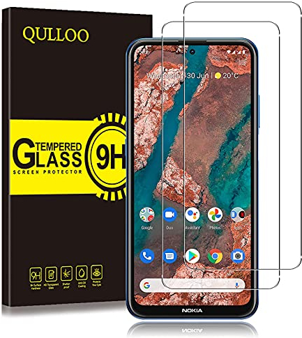 QULLOO Vetro Temperato per Nokia X20 5G, Pellicola Protettiva Alta Definizione Anti Graffio Protezione per Schermo per Nokia X20 5G - [2 Pezzi]