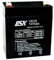 DSK 10378 - Batterie au plomb AGM terminal F2 rechargeable et scellée avec 12 V 5 Ah. Batterie idéale pour alarmes domestiques et industrielles, jouets électriques pour enfants, appareils de mobilité,