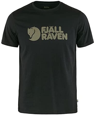 Fjallraven Herren Logo T-shirt M T Shirt, Schwarz, L EU
