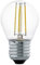 EGLO E27 LED Lampe, Glühbirne klassisch, Leuchtmittel für Retro Beleuchtung, 4 Watt (entspricht 30 Watt), 350 Lumen, warmweiß, 2700 K, Edison Birne G45, Ø 4,5 cm