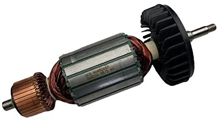 Trade-Shop Anker/Rotor/Kollektor/Polpaket/Motor Ersatzteil mit Lüfter kompatibel mit Makita GA7020R, GA7030R, GA7030S, GA7040R, GA9020S, GA9030R