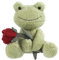 Apricot Lamb – Kuscheltier Frosch 23 cm - Plüsch Spielzeug – Flauschiger Stofftier zum Spielen, Sammeln & Kuscheln – Gemütliches Schmusetier –Rose- Samt Frosch
