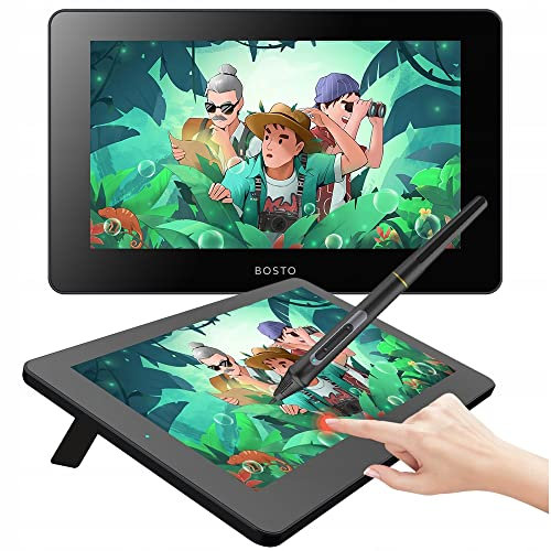 Tablette graphique professionnelle BOSTO Graphic Tablette BOSTO BT-12HDT avec stylet écran tactile