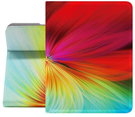 Berkin Arts Compatible with iPad Pro 4th/3rd/2nd Generation Case (11 Inch) 2022 2021 2020 Folio Case Premium Leather Cover Color Box Rainbow Scheme Iridescent Playful