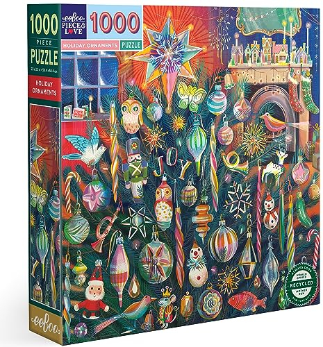 EEBOO - Puzzle 1000 pcs - Holiday Ornaments - (EPZTHYO)
