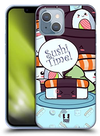 Head Case Designs Nori Lachs Sushi Time Soft Gel Handyhülle Hülle kompatibel mit Apple iPhone 14