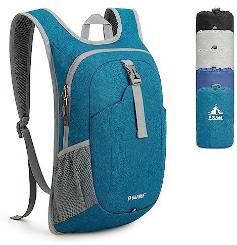 G4Free Kleiner Rucksack 12L Faltbarer Leichter Wanderrucksack Damen Herren Daypack für Outdoor Wandern Camping Reisen Klettern