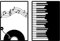 ruelen 2-tlg. Metall Musik Note Wall Art Decor Schwarz Modernes Musiker Wand Accessoire, Musik Zimmer Deko Klavier Home Wand Kunst Skulptur Für Büro Wohnzimmer Schlafzimmer