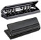 Fhioevt 6 Fach Locher Metall Verstellbarer Locher 6 Loch Din A5 A6 A7 Papierlocher mit Positionierungsmarkierung 6 Blatt Kapazität Taschenlocher Binder Puncher Locher für Ordner Papier (Schwarz)