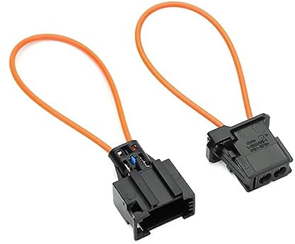2024 2Pcs Male & Female Plug Fiber Optic Loop Bypass Wire, Male and Female Adapter for Benz for BMW
