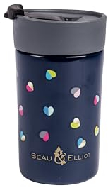 Beau & Elliot Mini Confetti 300ml Travel Mug, Navy