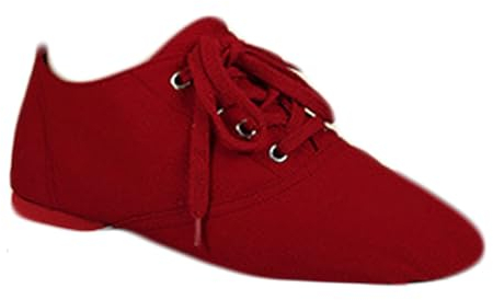 Letuwj Tanzschuhe Jazz Schuhe Herren und Damen Ballett Weiche Unterseite Tanzschuhe, Rot/Ausflug, einfarbig (Getaway Solids), 42 EU