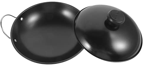 MAGICLULU Spanische Pfanne Wok-kochpfanne Wokpfanne Für Die Küche Kochtopf Chinesischer Woktopf Bratpfanne Paella-kocher Chinesischer Wok Zum Kochen Kommerziell Rostfreier Stahl Reis Kocher