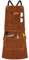 BWOLF Smith Mandil Soldador Delantal Carpintero Delantal Cuero con Pechera Resistente al Calor Delantal de Soldadura Ajustable (Marrón)