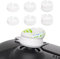 PlayVital Capuchon pour ps5 Manette Protection Stick Analog pour ps5 Edge,Joystick Caps pour Xbox One/Core/Elite Series 2/Switch Pro,Hurricane Thumbstick Cover pour ps4 Controller-Blanc,3 Paires