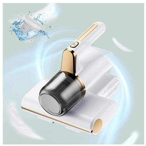 Aspiradora Para Colchones Y Sillones , Elimina El 99,9 % De AléRgenos Y áCaros Del Polvo Maquina Limpiar Sofa VibracióN De Alta Frecuencia, IluminacióN Ultravioleta MáQuina Para Lavar Sofá ,White