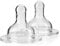 HOMESHOPA Medium Flow Level 2 Wide-Neck Baby Bottle Silicone Teat, 3m+, BPA Free Anti-Colic Soft Silicone Baby Teat, Breast Like Teats
