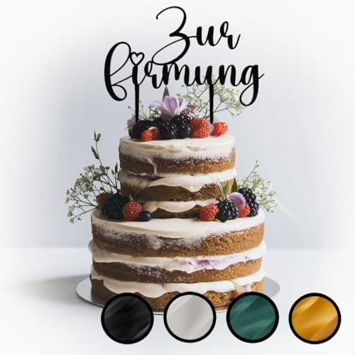 Cake Topper Zur Firmung – als Dekoration für Geburtstagskuchen und Torte
