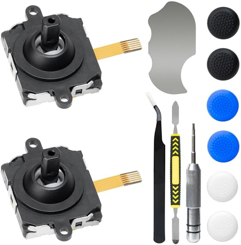 2 Pack Joysticks Replacement for Meta Quest 3 Joystick Controller Sensor Module for Meta Quest 3 Joystick Replacement Kit for Meta Quest 3 Controller/Meta Quest 3 Controller(13 in one)