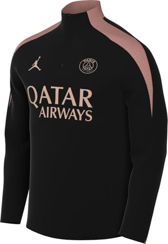Nike Herren Paris Saint-Germain Strike Third Jordan Dri-fitdri-fit Fußball-Drill-Oberteil Für Top, Black/Rust Pink/Rust Pink, M EU