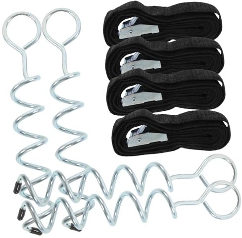 BCOATH Bodenhaken Für Trampoline Spirale Nagel Aus Stahl Outdoor Campingzubehör Trampolinbefestigung Erdnagel Für Garten Stabile Fixierung Regenschutz Für Trampoline