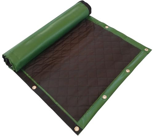 LTCANOPY Barrière sonore temporaire pour la construction, la circulation et les sports industriels, contrôle du bruit extérieur, réduction du bruit, couverture insonorisante, 99,3 x 200,7 cm, vert