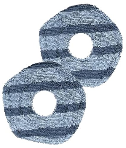 Wjelet 2Pcs Reusable Mop Pads for Eufy X10 Pro Omni for Eufy X9 Pro Robot Vacuums, Replacement Washable Mopping Cloth Mop Pads and Accessories