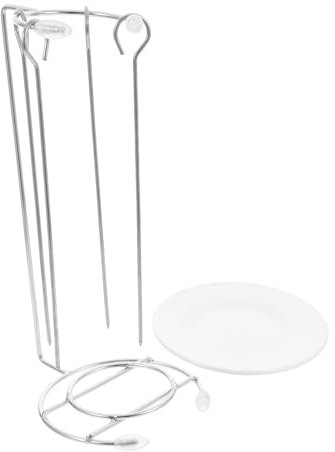 HOLIDYOYO 1set Rastrelliere Per Spiedini Acciaio Inossidabile Supporto Per Barbecue Portatile Per Kebab e Altri Piatti Grigliati Per Feste All Aperto e Campeggio Sicuro e Stabile Con
