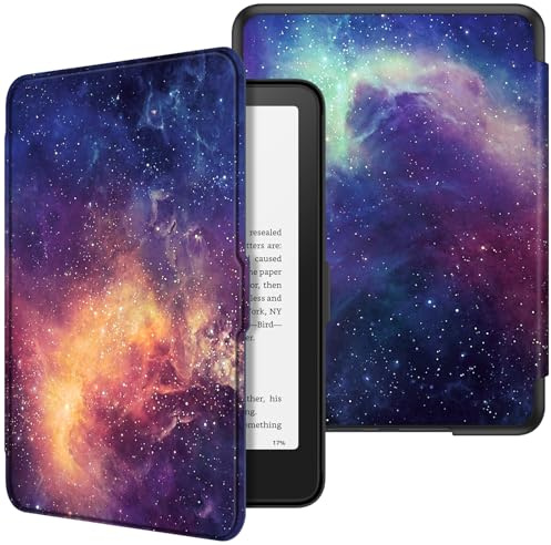 Fintie Hülle für 7 Kindle Paperwhite(12. Generation)/Kindle Colorsoft | Paperwhite Signature Edition 2026, Leichte Case, Magnetverschluss, Auto Sleep/Wake, Die Galaxie
