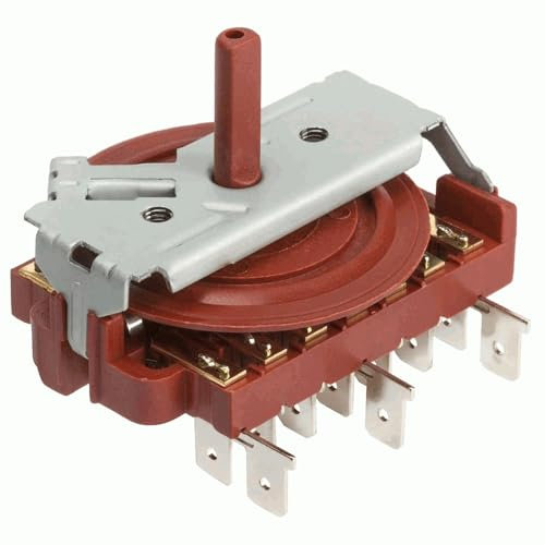 CHEFZOCO Conmutador de Horno de 8 Posiciones, Selector de horno 8 posiciones, Código 995444128, Sin termostato, Compatible con Teka, para modelos HE610,HT6101ME9840516014,Turbo MX, 8 posiciones