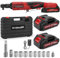 SundpeyPRO 3/8 Cordless Ratchet Wrench - 100N·m/75Ft-lbs Power Ratchet Wrench with 2 X 2.0Ah Battery - 21V Electric Ratchet Wrench Set with 1/2 & 1/4 Adapter & 8 Sockets & 3 Extension Bar & Case