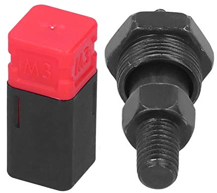 M3 nut Rivet Gun Head Tips Mandrel Nose piece Alloy Steel Manual Riveter Accessory Replacement Parts Hand Rivet nut Tool Insert Spare kit 3mm Threaded Rivet Setter Attachment