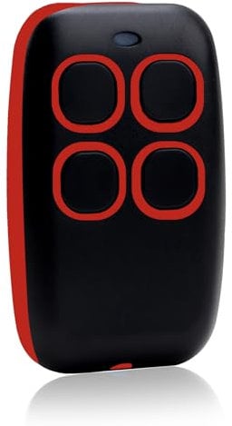 Telecomando Universale per Cancelli da 280 a 868 MHz per Cancelli e Garage, Multifrequenza Programmabile 4 in 1 con Rolling Code, Compatibile con Garage e Automazioni(rosso)