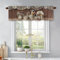 English Rose Enamel Tea Set Printed Windows Treatment Valances Elegant Romantic Kitchen Curtains Blackout Drapes Topper Panel with Rod Pocket for Bathroom Bedroom Living Room 54x18Inch