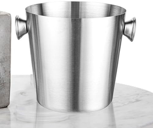 Großer Eiskübel Isolierter Edelstahl mit Metallgriff