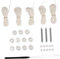 Cabilock Sonnenblenden Reparaturset Wohnmobil Ersatzrollos Jalousien Reparaturset DIY Raffrollo Set Wohnmobil Rollo Reparaturset Wohnmobil Mini Rollos Wohnmobil Rollos Für