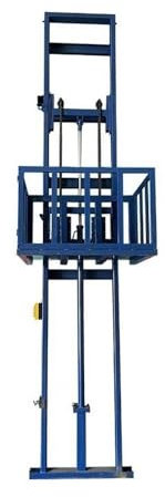 montacargas Ascensor eléctrico con riel guía, plataforma elevadora pequeña, almacén, muelle, sótano, ascensor simple plataforma de elevación