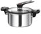 Besshepplo Pentola da 3,5 litri in acciaio inox antiaderente Design in acciaio inox pentola a micropressione multifunzione per uso domestico pentola per zuppa a fuoco lento pentola a doppio fondo