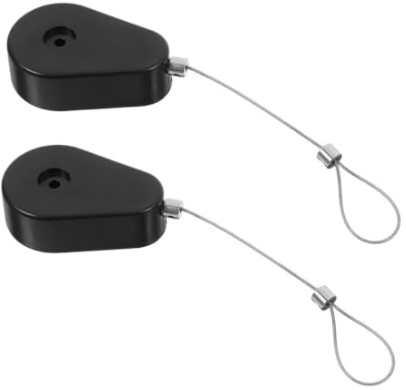 KOMBIUDA Caja De Cables Antirrobo Retráctil Automática 2 Unidades Con Longitud Ajustable Telescópica Para Seguridad Electrónica Y Organización De Cables