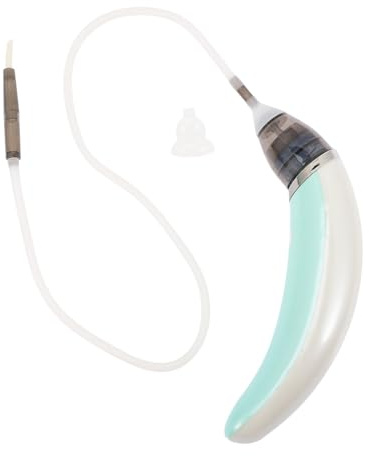 Electric Baby Nose Cleaner with 5 Modes and Adjustable Suction | Reusable Plastic Set, White Finish, 2 Suction Tips and Long Tube for Parents and Babies