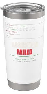 Behauptung über True Funny Python Developer Coder Doppelwandiger Edelstahl-Thermobecher