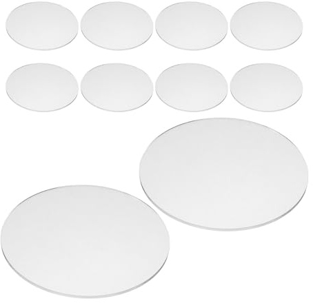 Toddmomy MR16GU10 Acryl Lampenschirme 30 Stück Flach 5cm Transparent für Innen und Außenstrahler, einfache Montage für moderne Wohnräume