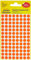 AVERY Zweckform 3177 selbstklebende Markierungspunkte (Ø 8 mm, 416 Klebepunkte auf 4 Bogen, runde Aufkleber für Kalender, Planer und zum Basteln, Papier, matt) Orange