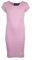 A2Z 4 Kids Bodycon Midi Dress Short Sleeve Long Length Plain Dresses - New Midi Dress Baby Pink 11-12