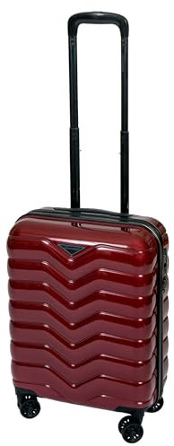 Bowatex Handgepäck Hartschalenkoffer Trolley V Rot Rollenkoffer 55 cm Cavalet