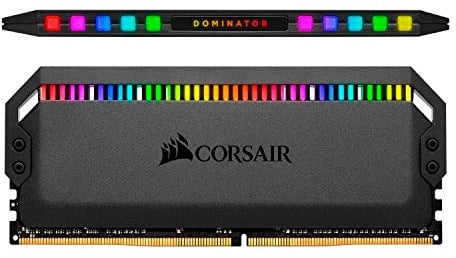 Corsair Dominator Platinum RGB 32GB (4x8GB) DDR4 3200MHz C16 Enthusiast RGB LED-Beleuchtung Arbeitsspeicher, schwarz