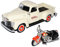 Chevrolet 3100 Pick-Up Beige 1950 1/25 Plus HarIey Davdson FLSTS Heritage Springer 2001 1/24 Maisto Modell Auto mit individiuellem Wunschkennzeichen